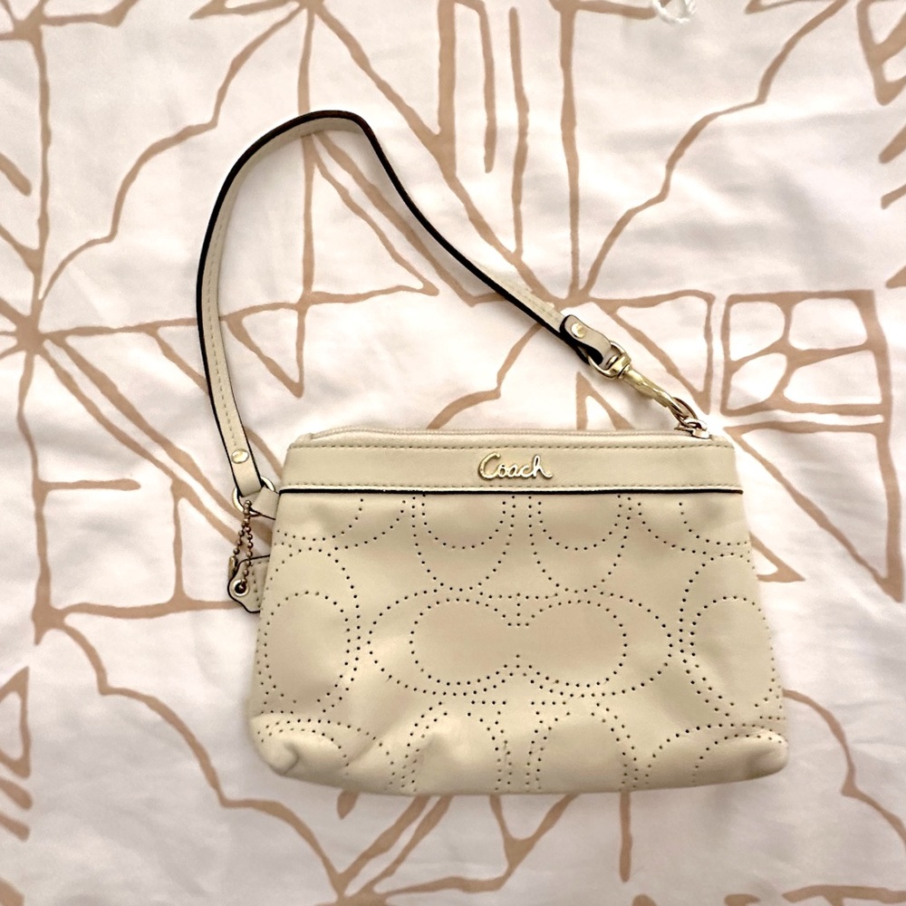 Coach leather Wristlet